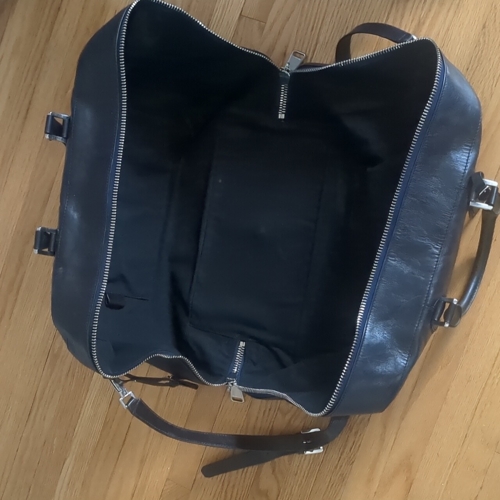 Santoni leather weekender - Picture 5 of 8